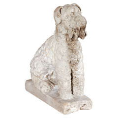 Marble Seated Dog 10