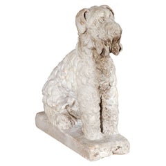 Marble Seated Dog