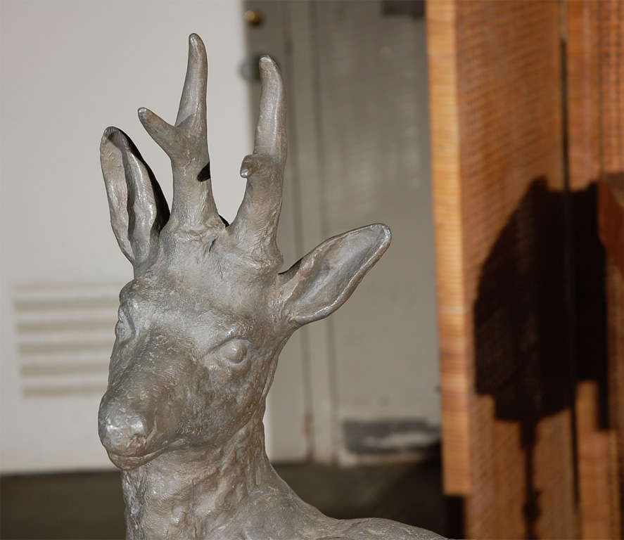 Cast Lead Figure of a Deer