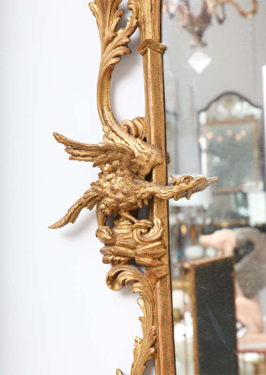 Pair of Carved and Gilt Wood  Chinoiserie Mirrors 2