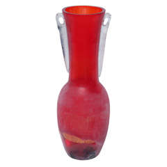 Large Seguso Murano Clasic Urn /  Vase Karl Springer Att:
