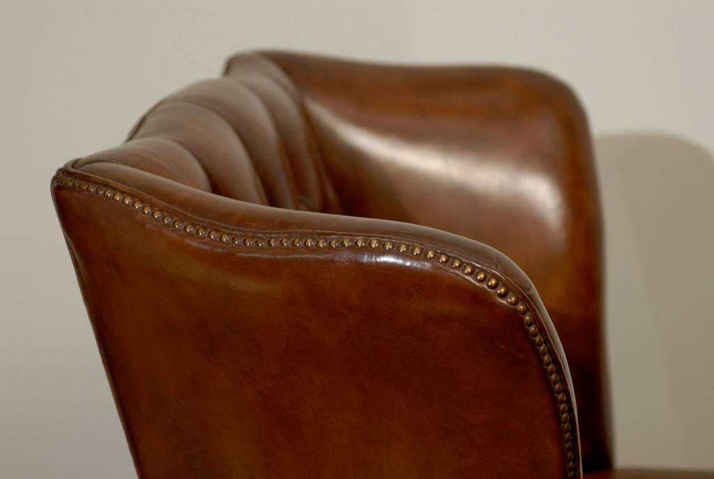 Owletts Tufted Wing Chair, wide For Sale 6