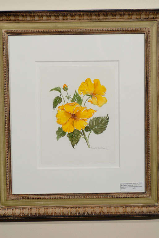 6 Original watercolor flowers by Dora McDaniel 1