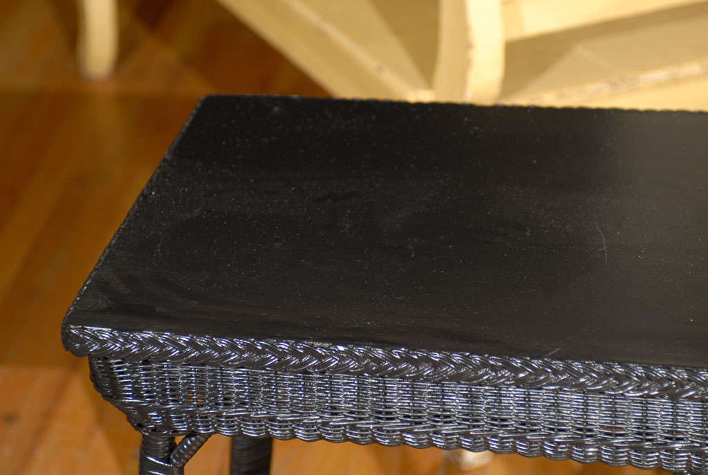 Wicker Server American Art Deco Wicker Server Sofa Table c.1915-20 at 1stDibs