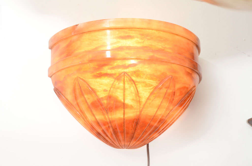 Pair of Alabaster Wall Sconces 2