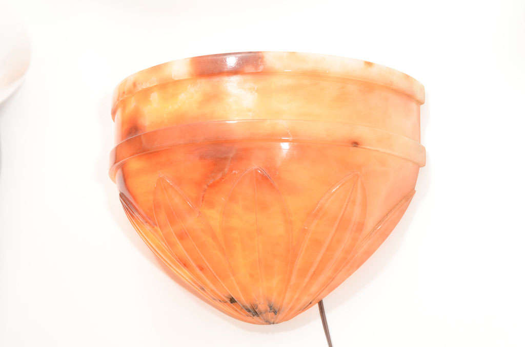 Pair of Alabaster Wall Sconces 3