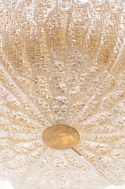 Orrefors Glass Chandelier, Sweden 1945 In Excellent Condition In New York, NY