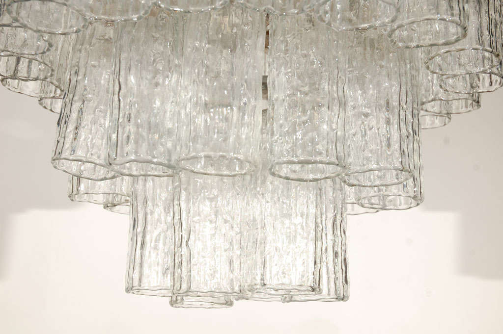 Murano Glass Chandelier by Venini In Good Condition For Sale In Los Angeles, CA