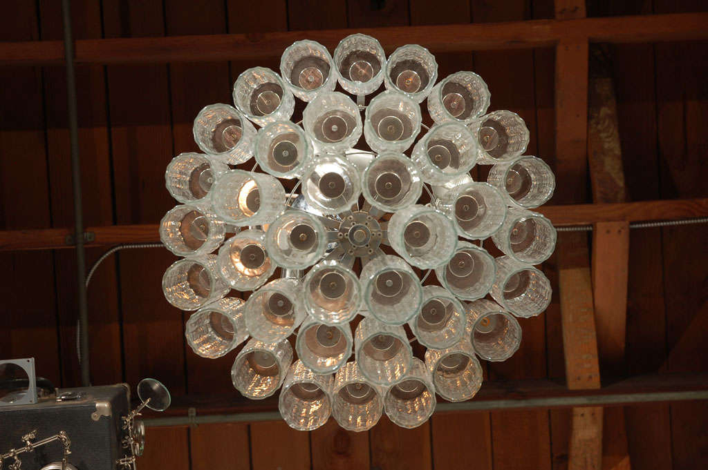 Murano Glass Chandelier by Venini For Sale 1