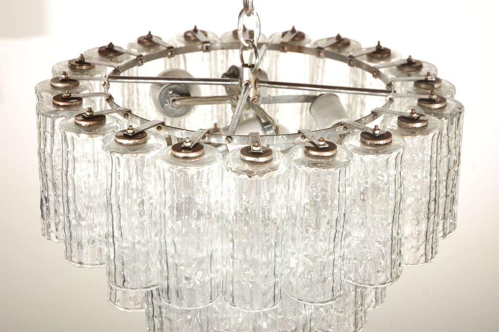 Murano Glass Chandelier by Venini For Sale 2