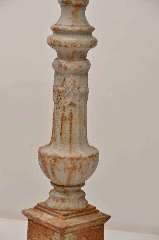 vintage cast iron candlesticks