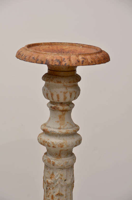 vintage cast iron candle holders