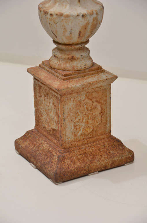 20th Century Antique Cast Iron Candlesticks