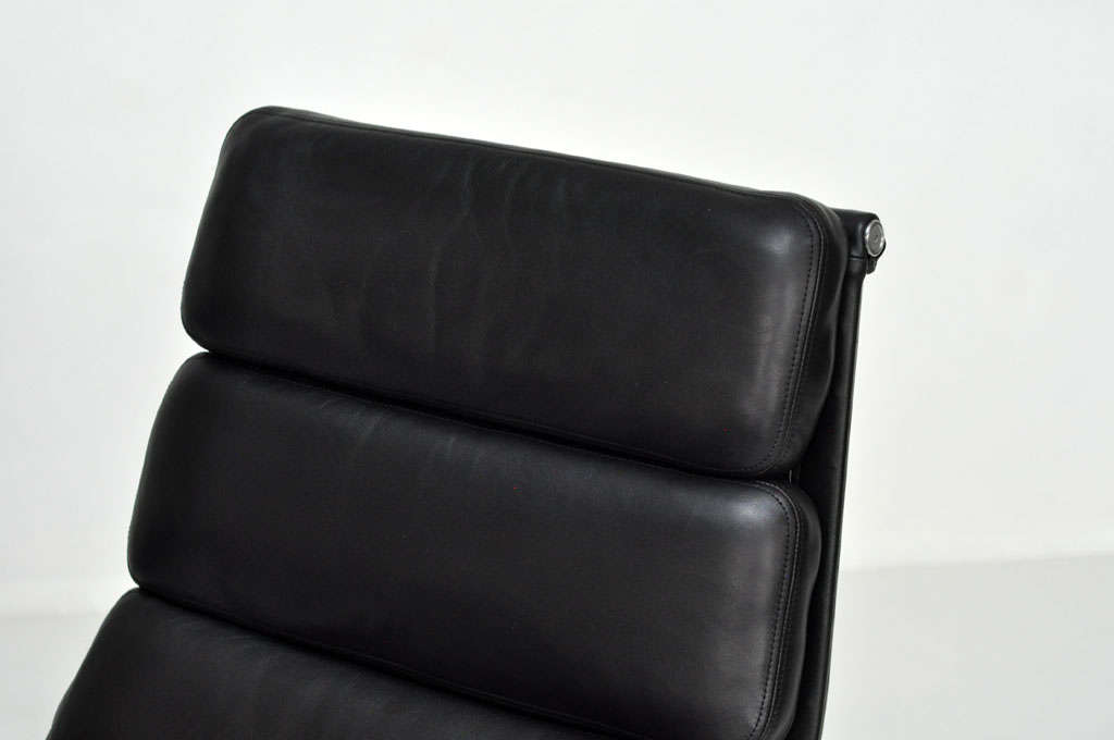 Leather Charles Eames Lounge w/ Ottoman