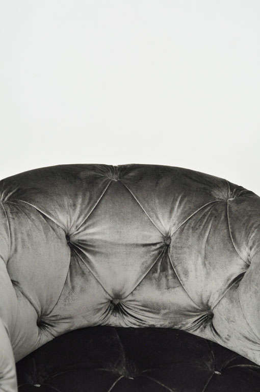 American Milo Baughman Chrome Chesterfield Chairs