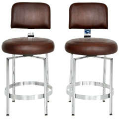 Vintage Chrome Counter Stools