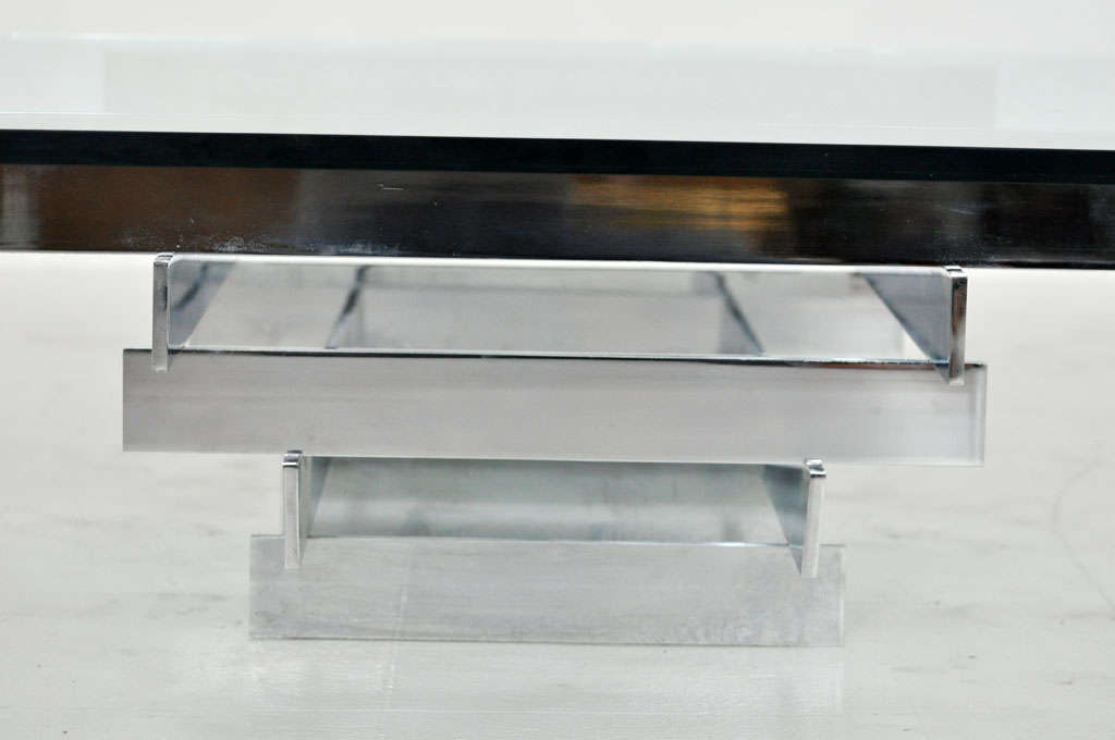 Paul Mayan Chrome Cocktail Table In Excellent Condition In Chicago, IL