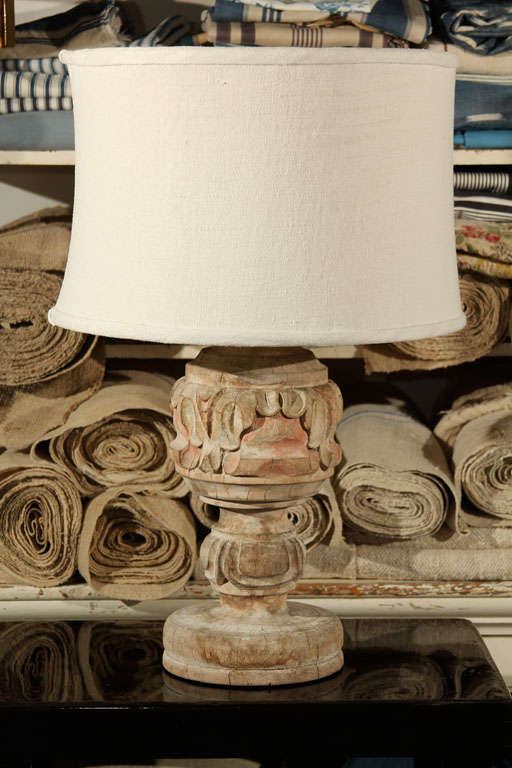 Vintage Lamp and Custom Handmade Shade
