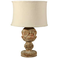 Vintage Lamp and Custom Handmade Shade