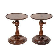 A Pair of 19th Century English Adjustable Candle Stands