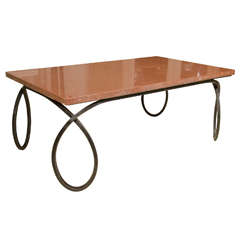 Marble and Steel Coffee Table