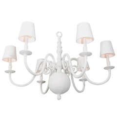 Plaster Covered Dutch Style Chandelier