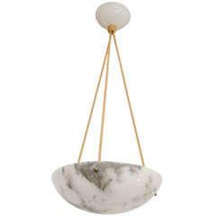 Antique An Alabaster Light Fixture
