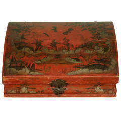 An 18th Century Red Japanned Box