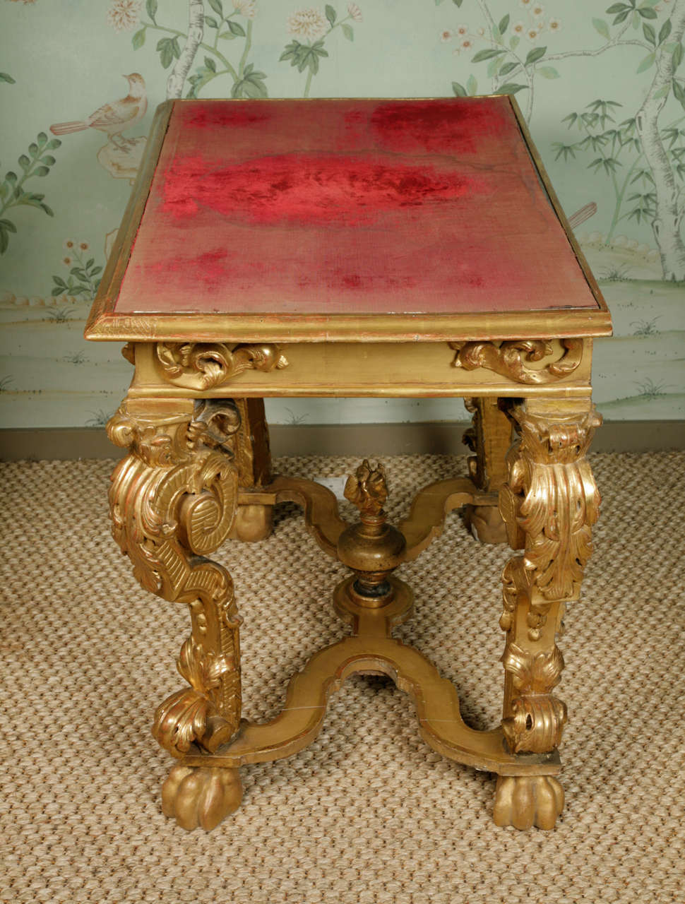 Impressive Continental 17th Century Gilt wood Console Table 2