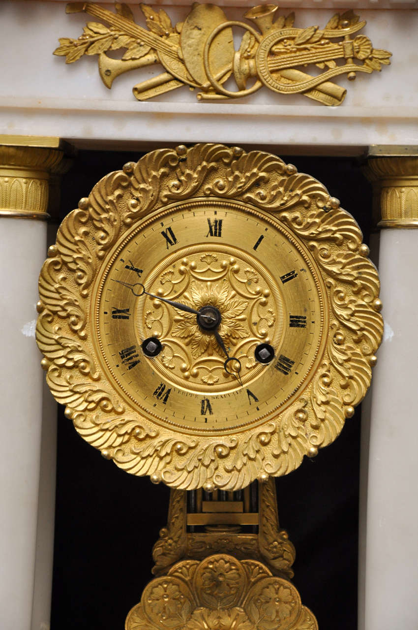 alabaster clock