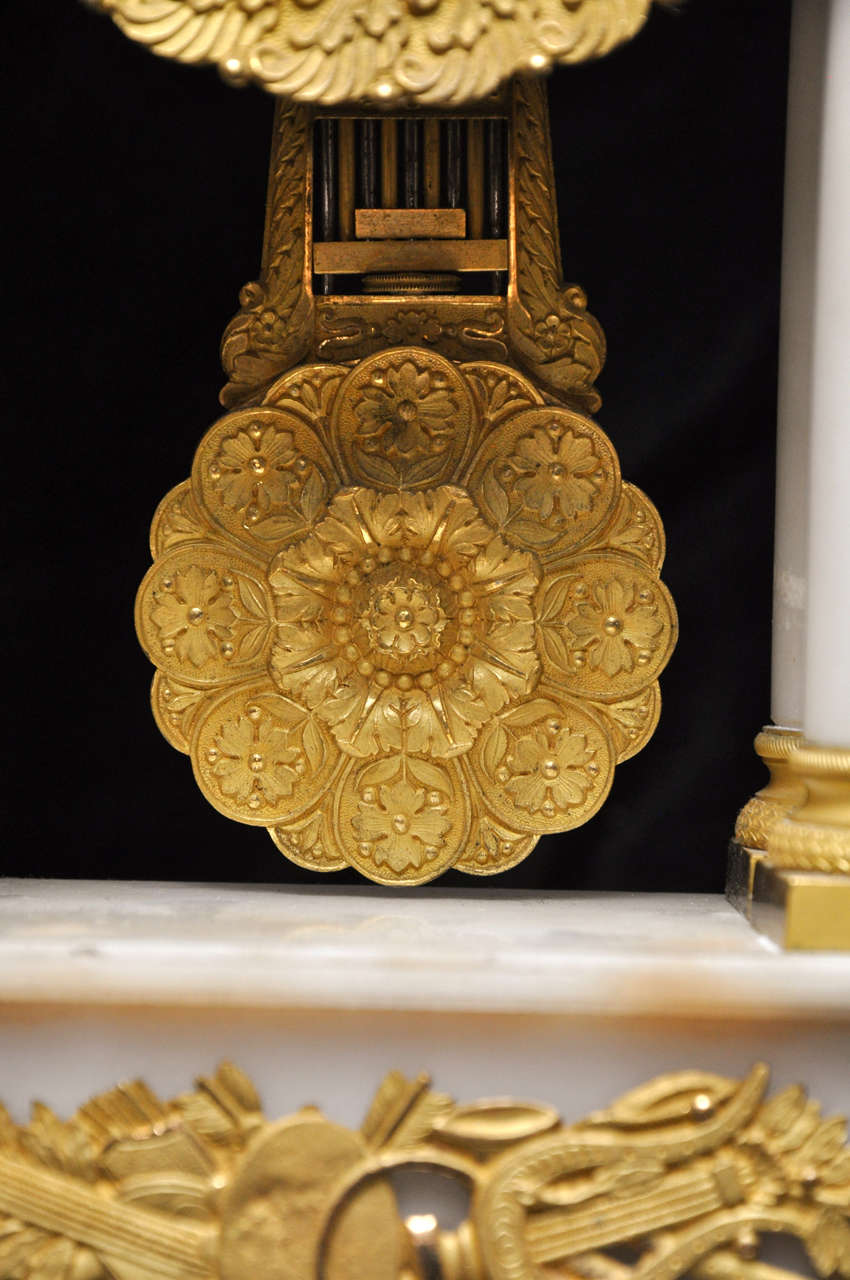 french portico clock