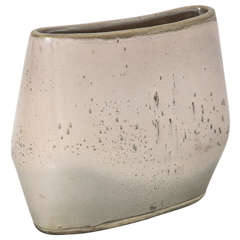 Vintage Russell Wright Bauer Pillow Vase with Pocked Glaze