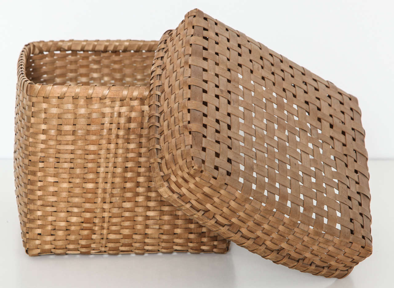 Other Small Lidded Woven Basket, Late 19th c.