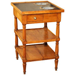 18th century French fruitwood "refraichisoir"