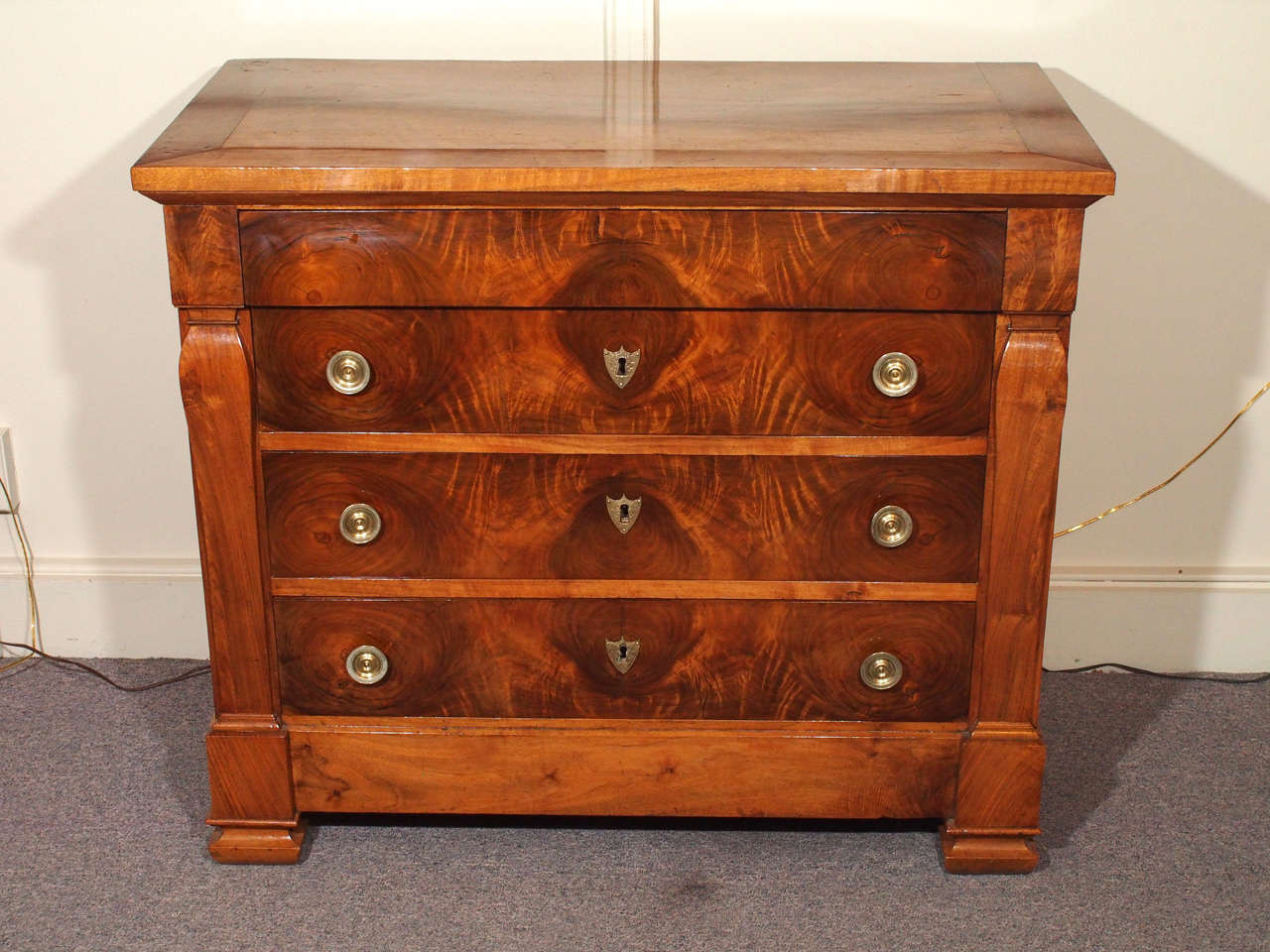Early 19th century French walnut commode-period restauration.