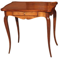 french tea table 18th century French Louis 15th walnut tea table