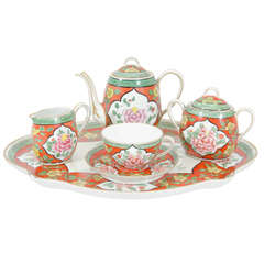 Antique Limoges Porcelain Coffee/Tea Service, France, Late 19th/Early 20th Century