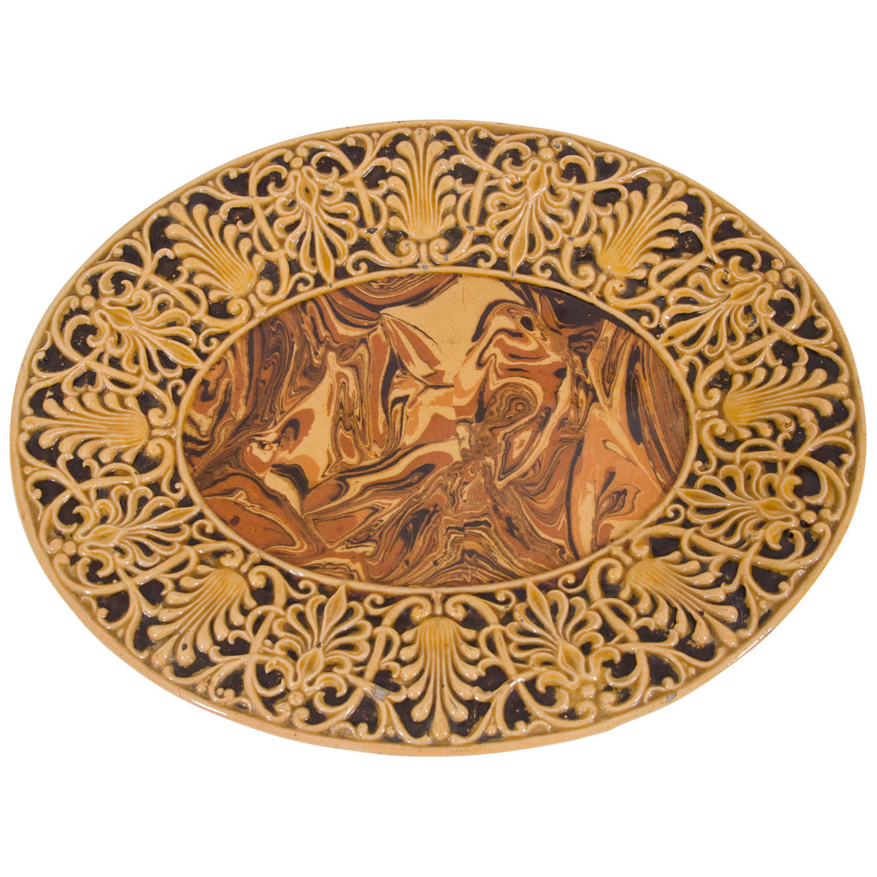 Early 20th C. Terre d'Apt Platter