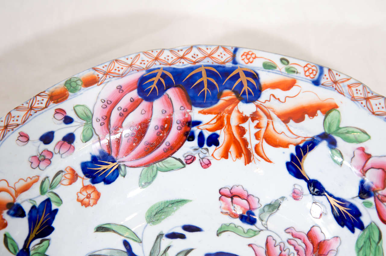 A Set of Dishes: A Dozen English Imari Ironstone 