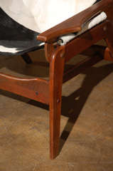 Rare Jerry Johnson cow hide sling chair In Good Condition In Los Angeles, CA