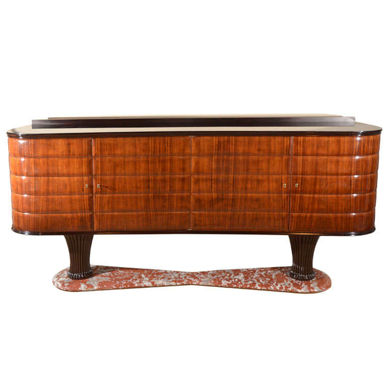 Italian Rosewood Server by Dassi, 1950s For Sale