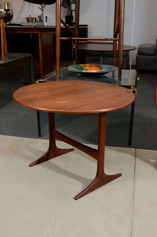 Pair of Swedish Teak Tilt Top Side Tables by Engstrom Mystrand In Excellent Condition In New York, NY