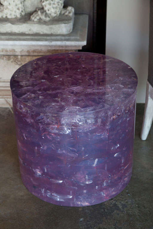 American Lavender Acrylic Side Table