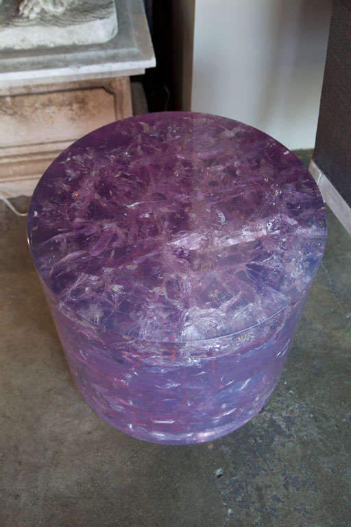 Lavender Acrylic Side Table 1