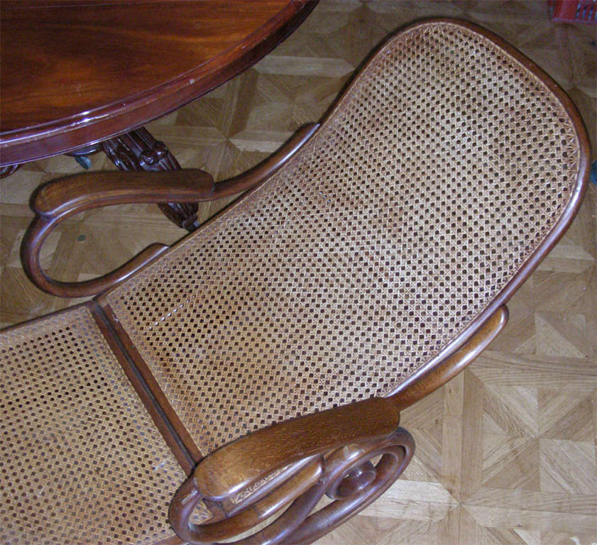 1900s Rare Chaise Longue by Thonet For Sale 2