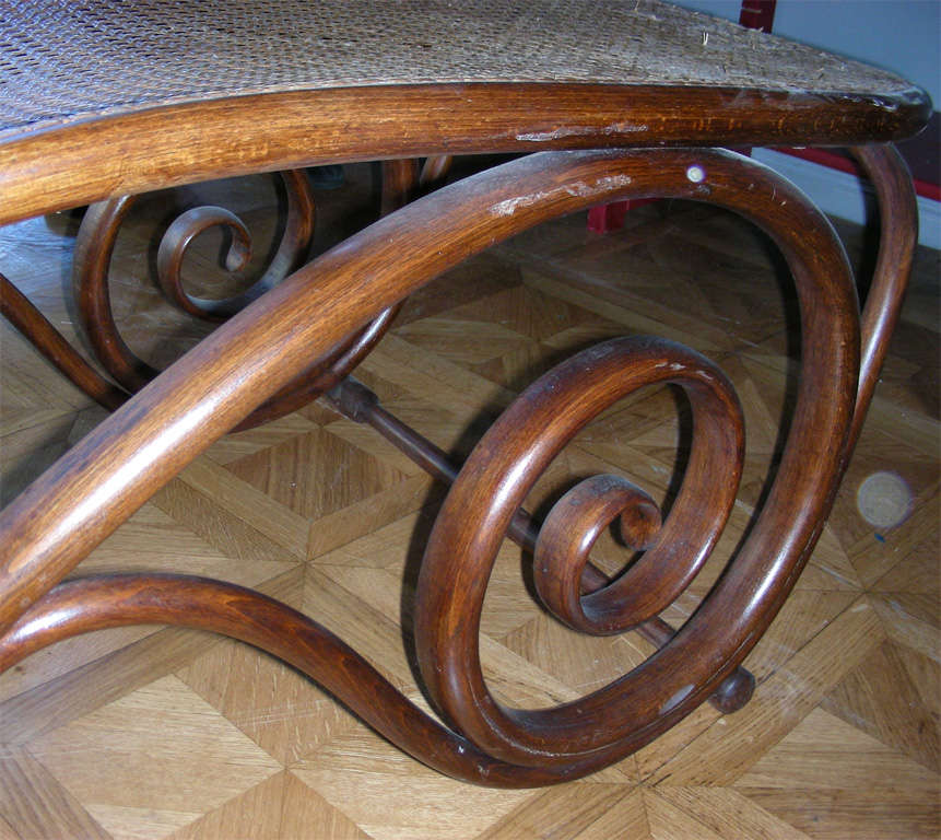1900s Rare Chaise Longue by Thonet For Sale 3