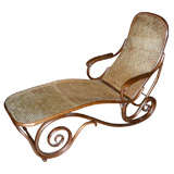 1900s Rare Chaise Longue by Thonet