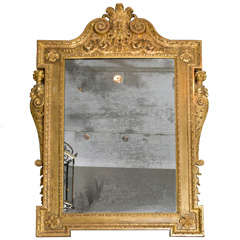 A George II Carved gilt Wood Pier Mirror 5