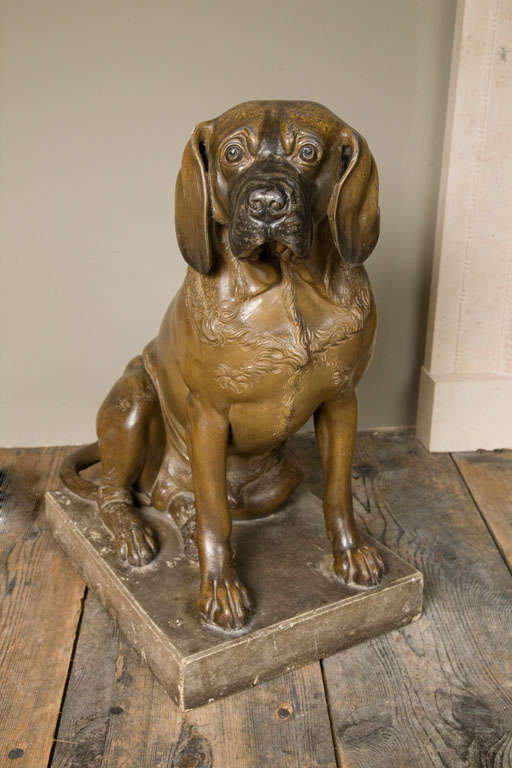 George III Painted Lead Model of a Dog 4