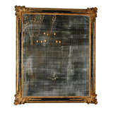 Antique Circa 1890 Italian Wood and Gesso Mirror